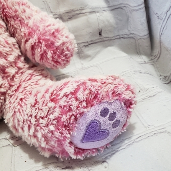 Animal Adventure Pink White Purple Teddy Bear Plush 12-inch Stuffed Animal 2019 - Picture 3 of 8